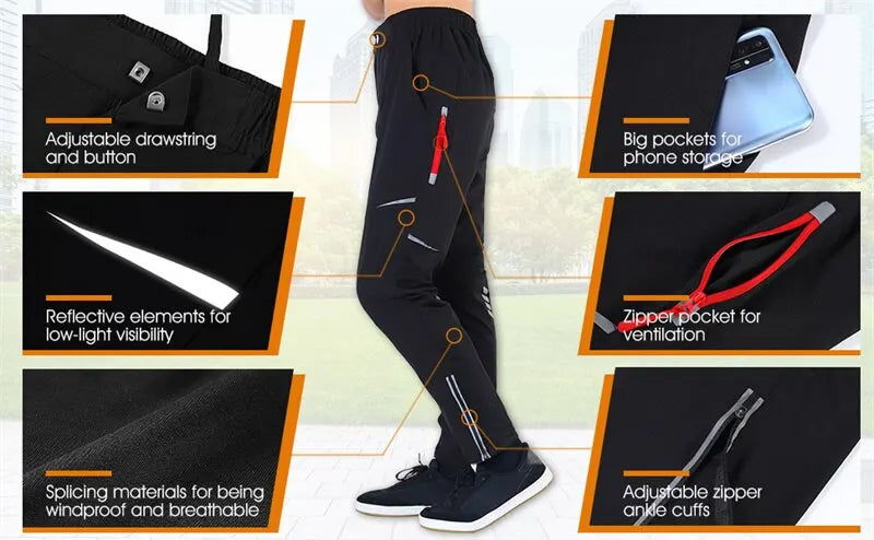 Pantalon de cyclisme WEST BIKING Pantalon de sport d'extérieur printemps-été Pantalon de cyclisme de course respirant et confortable pour homme