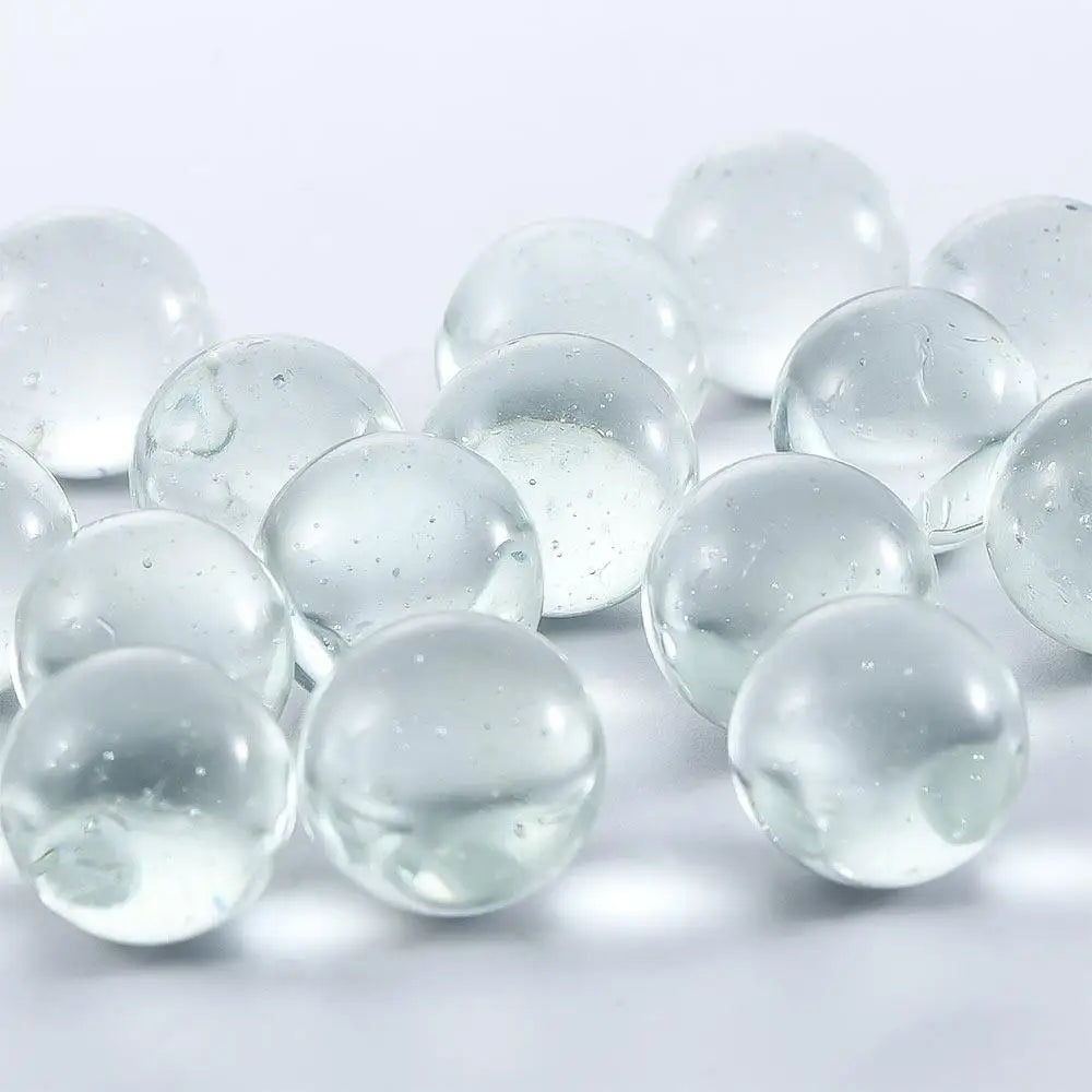 Tank Bouncing Ball Round Marble Beads Solid Marble Machine Beads Glass Ball Clear Glass Marbles Transparent Ball Glass Marbles