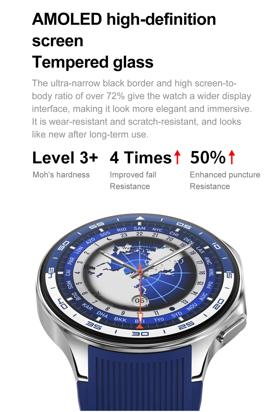 OPPO DT Watch X Montre Connectée Bluetooth avec Appel, 4 Go de Mémoire, Enregistrement, Lecture MP3+MP4, Son Surround Visuel 3D, Smartwatches Homme 2025 Nouveau
