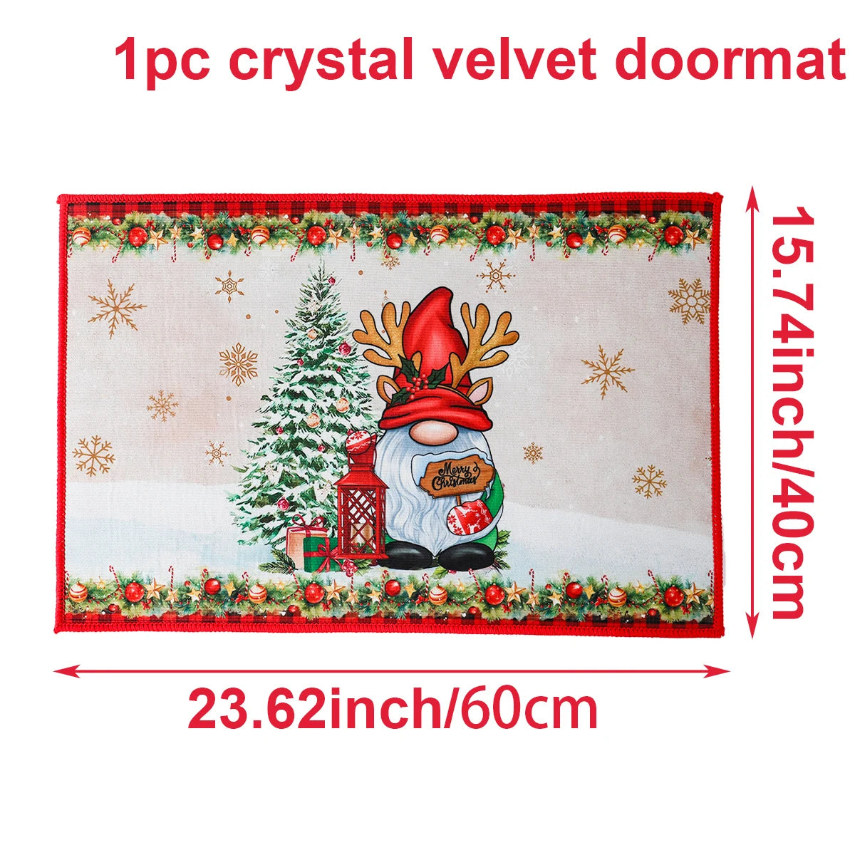 Weihnachts-Fußmatte Weihnachtsmann Outdoor-Teppich Frohe Weihnachten Dekorationen für Zuhause 2025 Navidad Weihnachtsornament Neujahr 2026