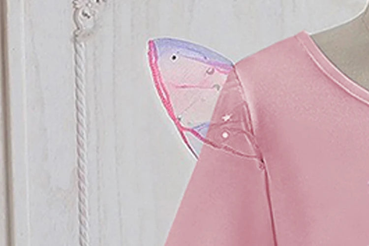 Kpop Demon Hunters Vêtements Enfants Robe de Princesse Manches Longues Printemps Robe Bébé Filles pour Fête d'Anniversaire Arc-en-ciel 2-8 Ans