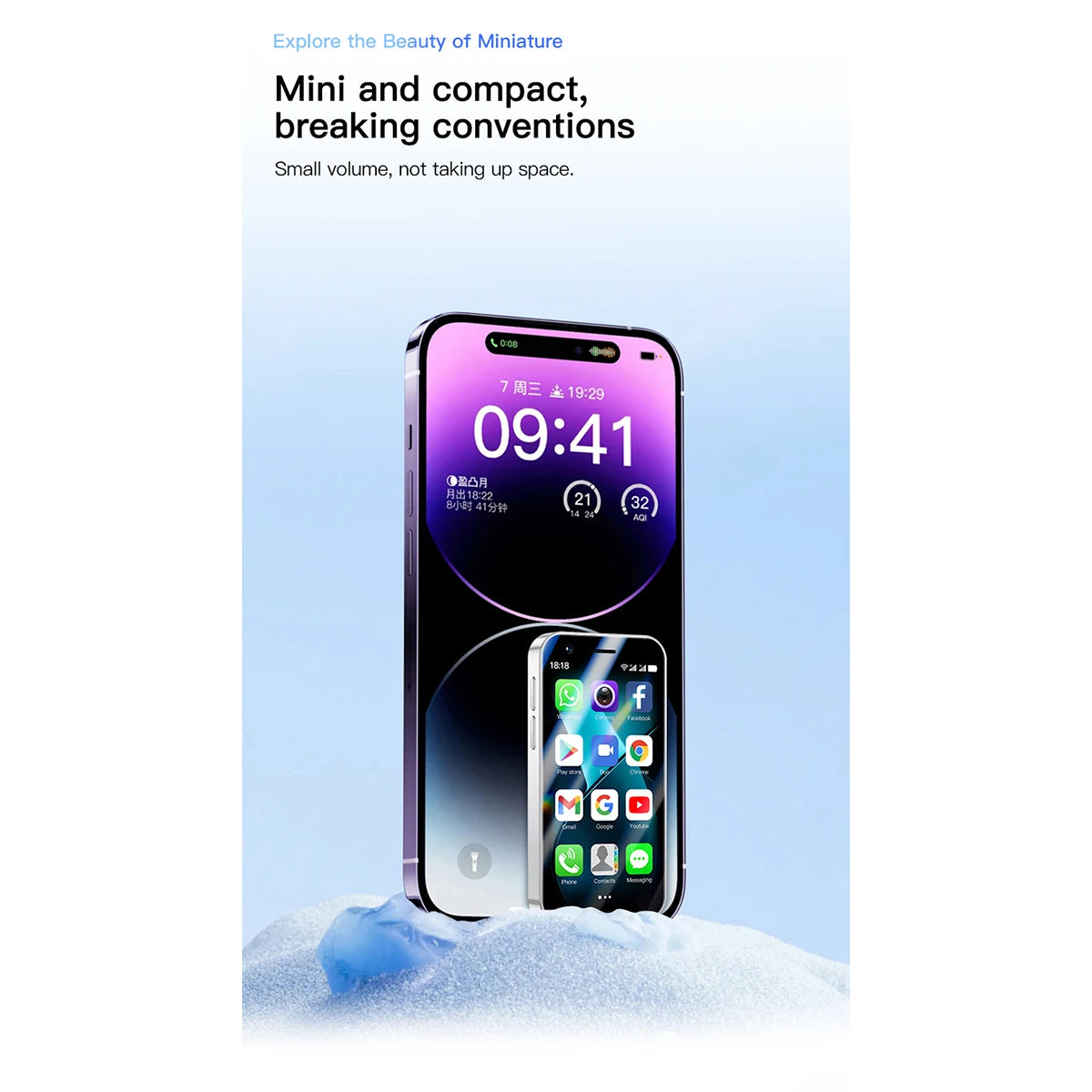 3G All-Network Mini Android Smartphone, 3.0-inch, Global Version, Supports GPS, 2+16GB, Compact and Portable