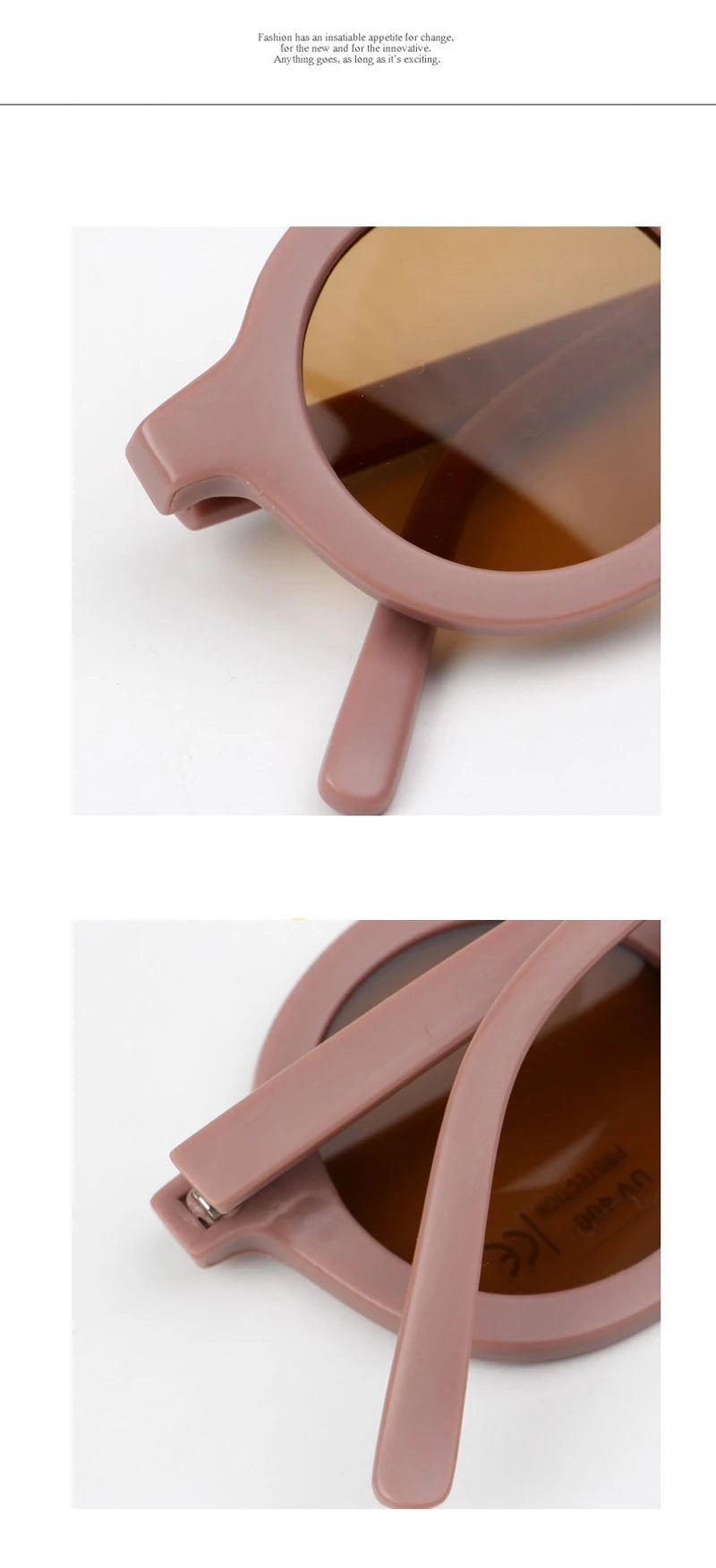 Accessoires pour bébé Nouvelle Lunettes de soleil Rétro pour bébé Couleur unie Anti-ultraviolets Lunettes rondes pour enfants UV400
