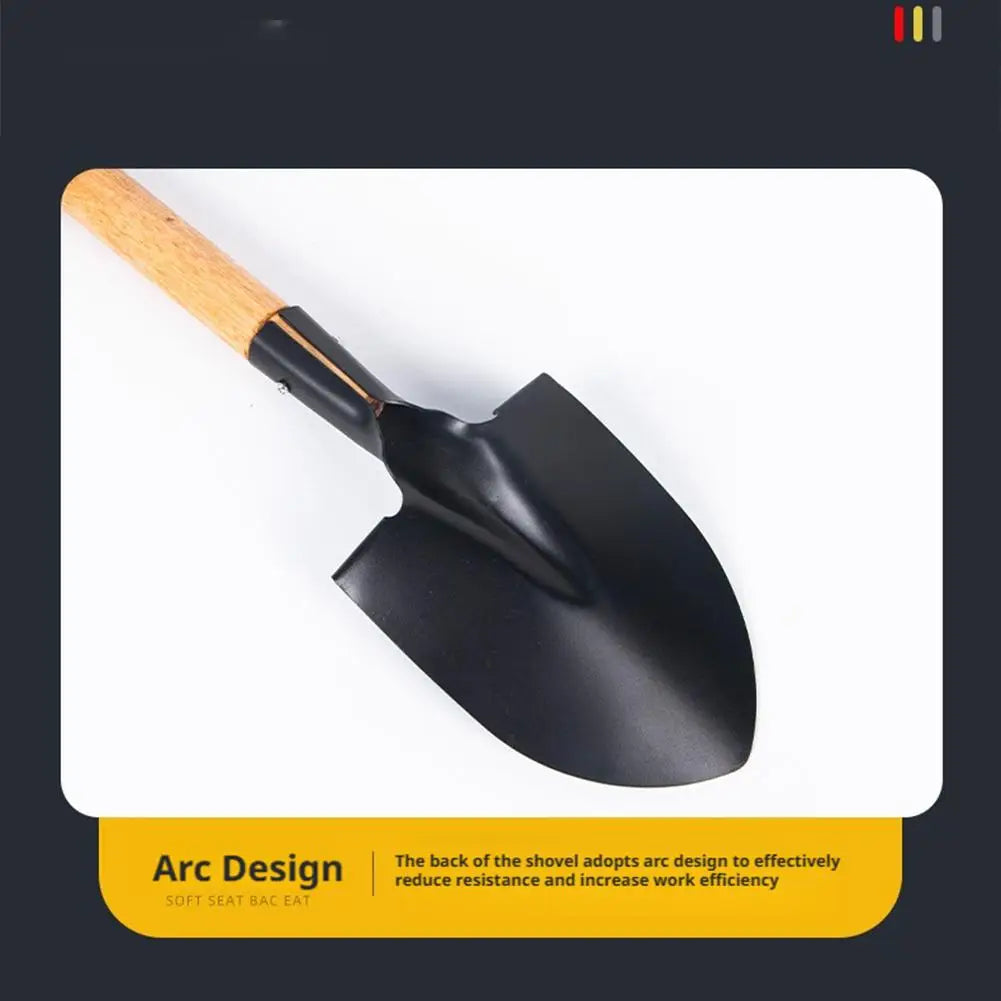 Pelle à bêcher 36/50.5cm, bêche en acier au manganèse, petite pelle pour enfants, pelle de jardin étanche et antirouille pour plage, camping, extérieur