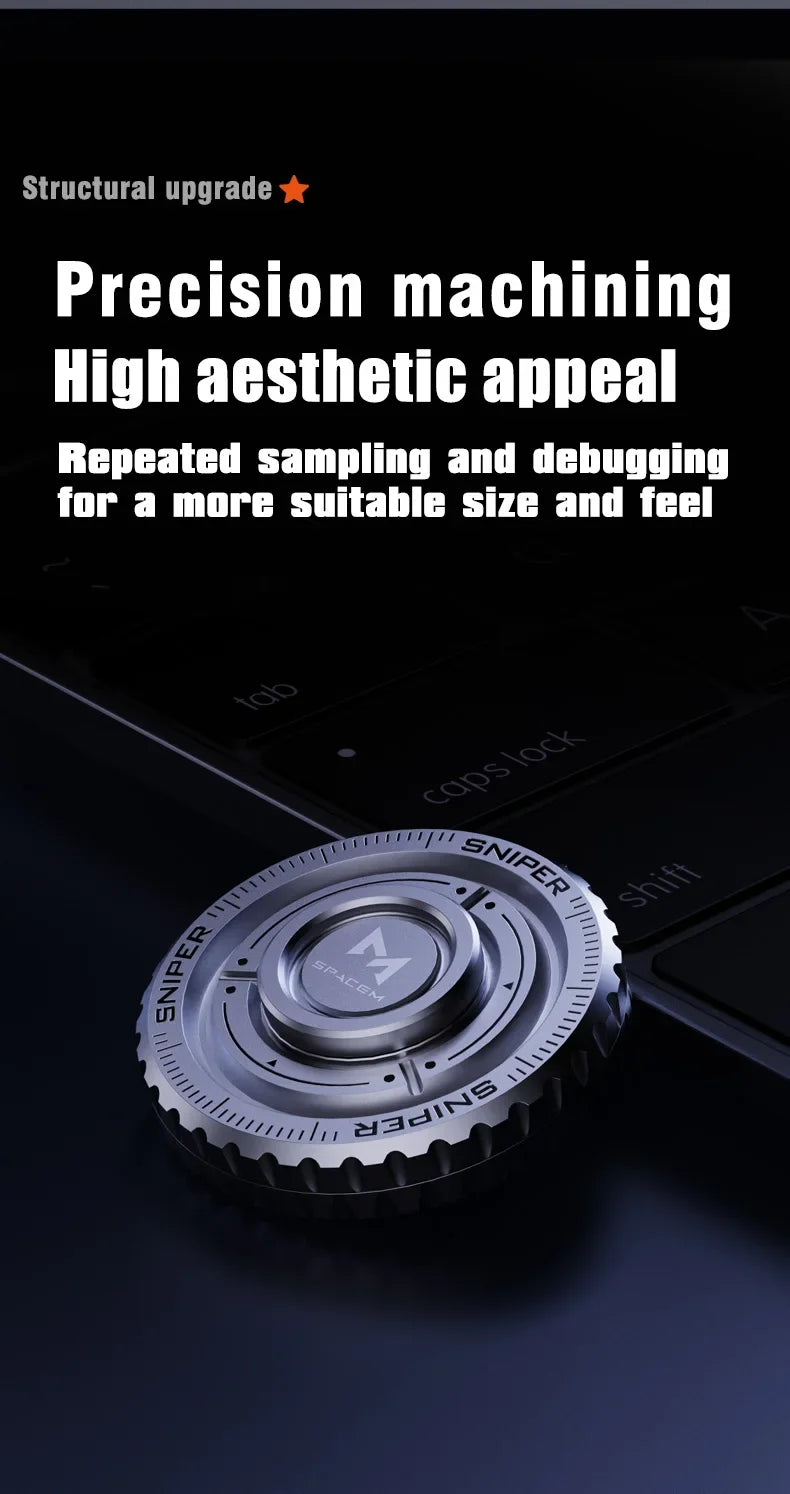 3in1 EDC Metal Pushing Card Hand Spinner Coin Adults Creative Anti-stress Fidget Toys 2024 New Stress Reliever Fidget Spinner
