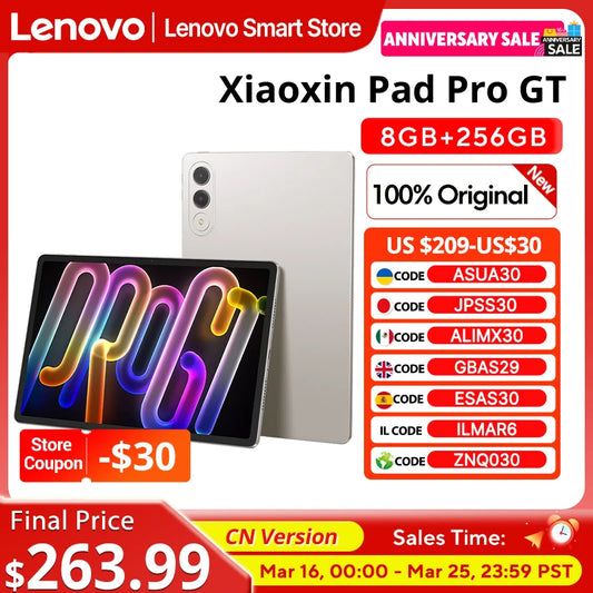 Neues Original Lenovo Xiaoxin Pad Pro GT Tablet 11.1'' 3.2K LCD 144Hz Display CN Version Snapdragon 8 Gen 3 Android 8860mAh Pad PC