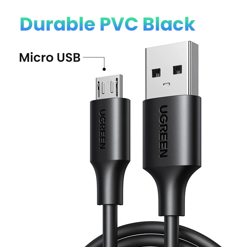 UGREEN Micro USB Cable Fast Quick Charger Cable USB to Micro USB 2.0 Android Charging Cord for Samsung Galaxy S7 S6 Note Wire