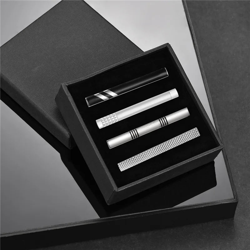 Pince à Cravate Minimaliste Pour Homme Pince à Cravate Pour Chemise Homme Boîte Cadeau Fête Professionnel Bijoux Boutons De Manchette Homme Luxe Avocat Mode Homme