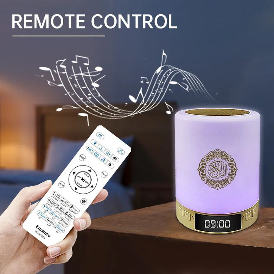 Heller Koran Azan Muslim Koran Bluetooth Lautsprecher Tragbares Nachtlicht Heilige Lampe Soundbox Musik Kabellos Caixa De Som Bocina Mp3