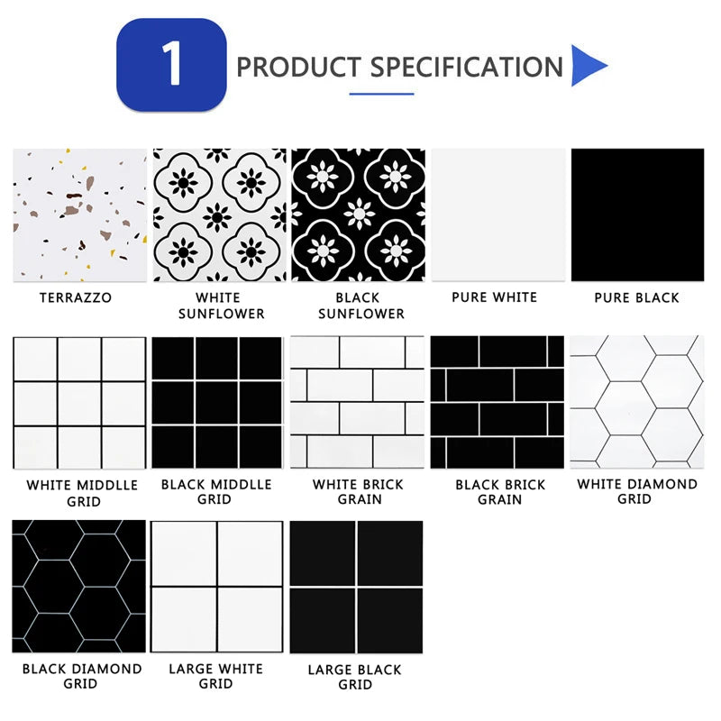 20 Stück Wandaufkleber PVC Marmorimitat Selbstklebende Bodenaufkleber 30*30cm Wasserdichte Badezimmer Wohnzimmer Dekorationsabziehbilder