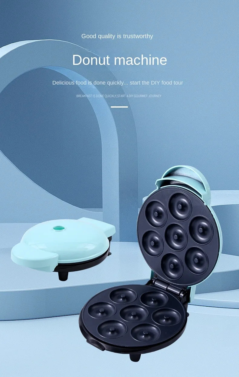 Machine à beignets 7 trous, Machine à gâteaux pour le petit-déjeuner, Norme européenne 220V, Mini machine à cuire norme américaine 110V