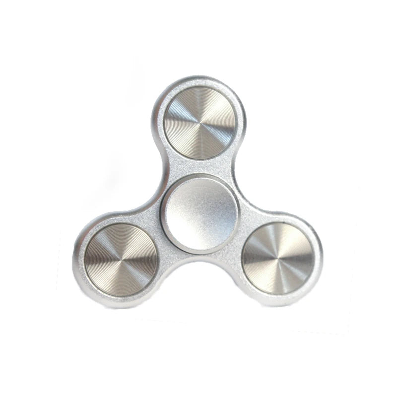 Jouet Fidget Spinner anti-stress en alliage d'aluminium à trois feuilles pour adultes, cadeaux et jouets anti-stress