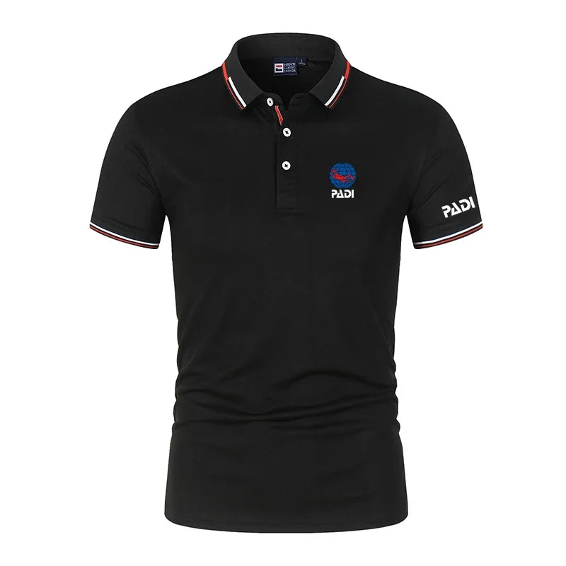 Herren Sommer Outdoor Freizeit POLO Hemd PADI Outdoor Sport Arbeit Freizeit Kurzarm Atmungsaktiv Bequem POLO Top