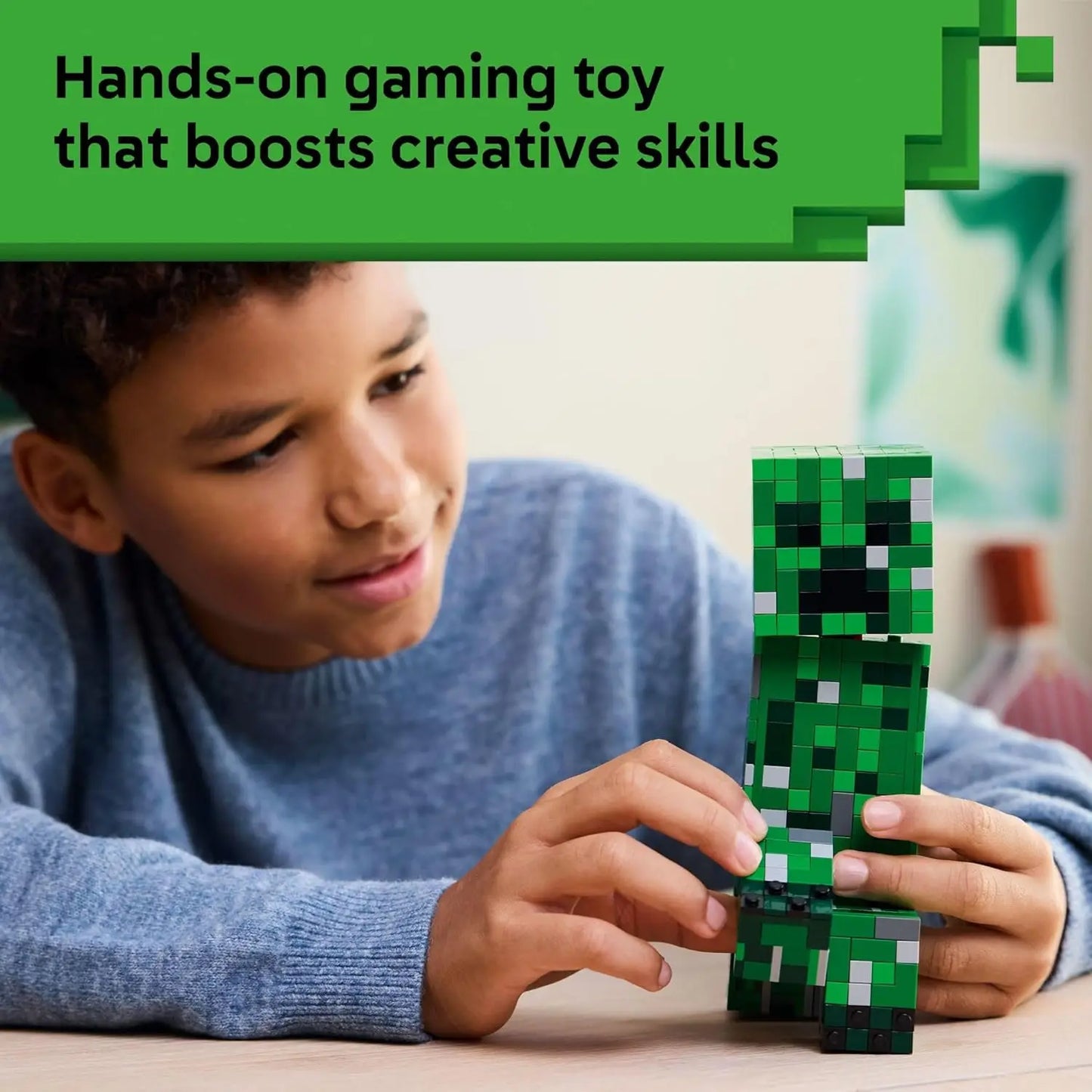 LEGO 21276 Minecraft: Herausforderer fürchtet Bausteine Spielzeug Set, kreatives Geschenk für Jungen und Mädchen zum Kindertag