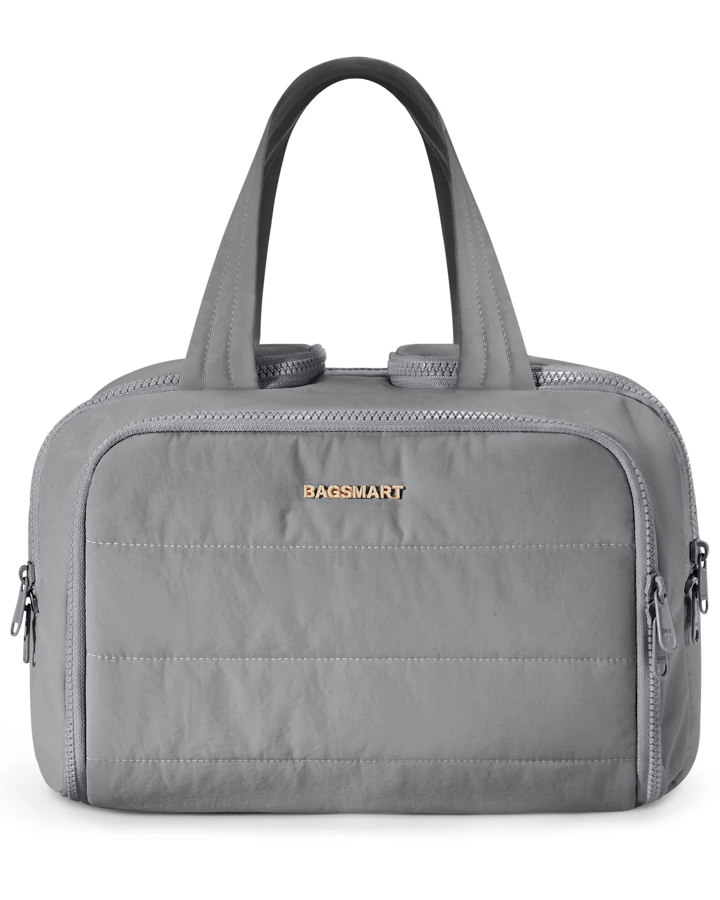 BAGSMART Kulturbeutel mit großer Kapazität, Make-up-Tasche mit Öffnung, tragbare Kosmetiktasche mit Griff für Accessoires und Toilettenartikel
