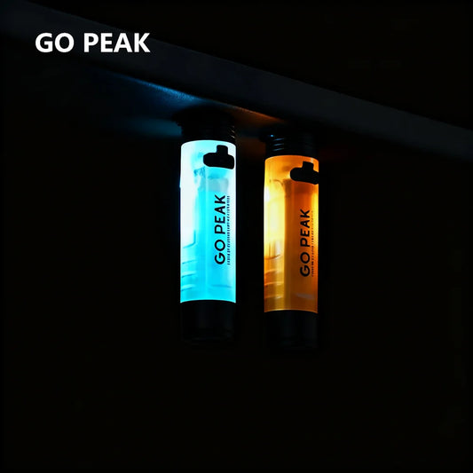 GO PEAK Strong Light Pocket Mini Flashlight Long Endurance Cap Key Clip Light Rechargeable Magnetic Hook LED Night Flashlight