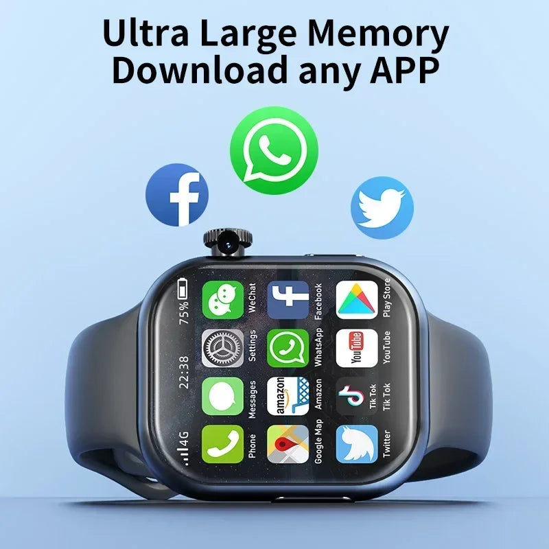 Neue VP19 Android Smartwatch Globale Version Wifi GPS 4G 5G Vollnetz SIM-Karte Drehbare Kamera Videoanruf Google Play Erwachsene