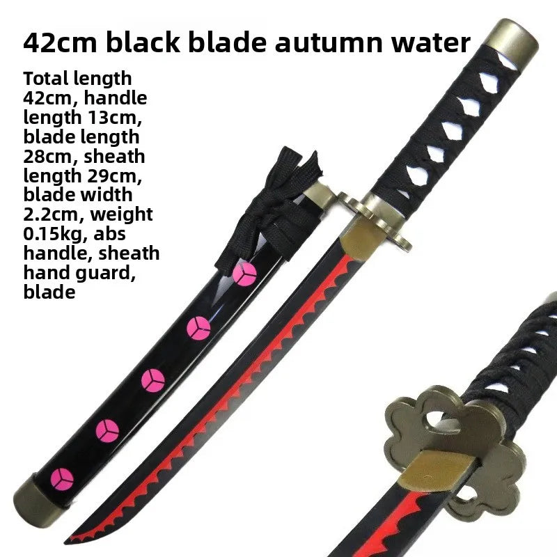 42cm/16.53in Anime Zoro Katana Épées Modèle Samurai Accessoires Cosplay Périphériques En Bois Avec Fourreau Ornements De Collection Jouets Garçons