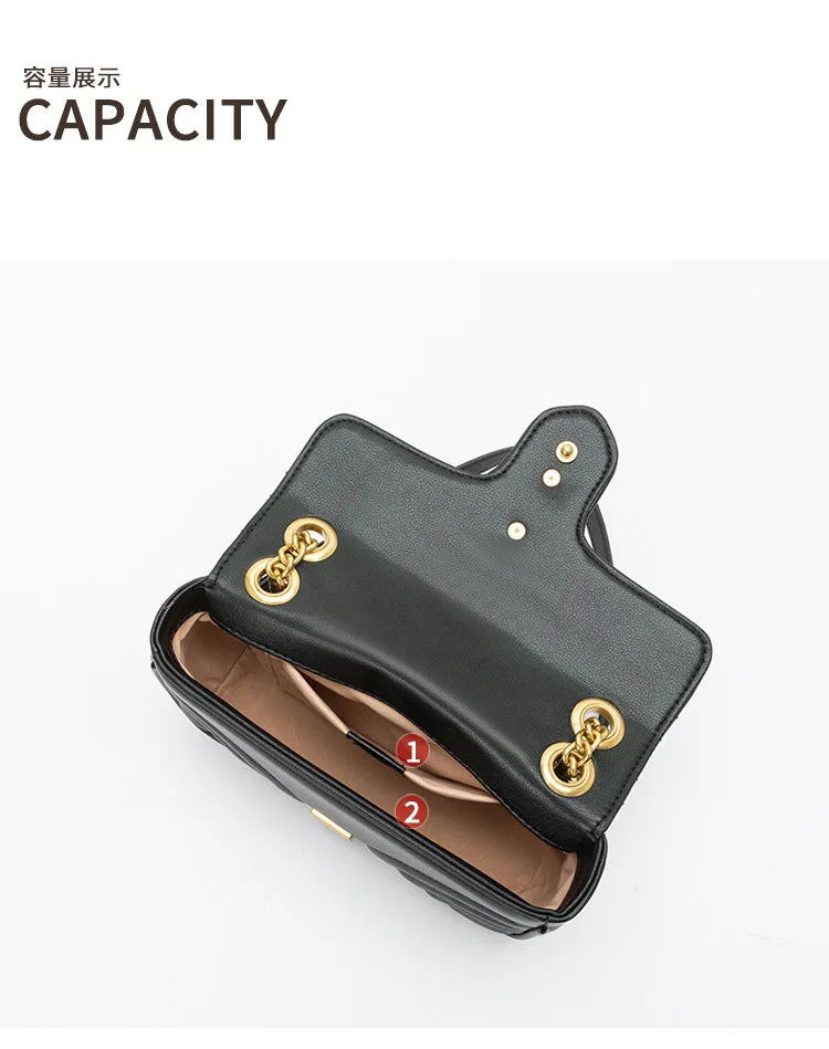2025 new autumn small fragrant wind rhombus chain bag fashionable shoulder messenger bag