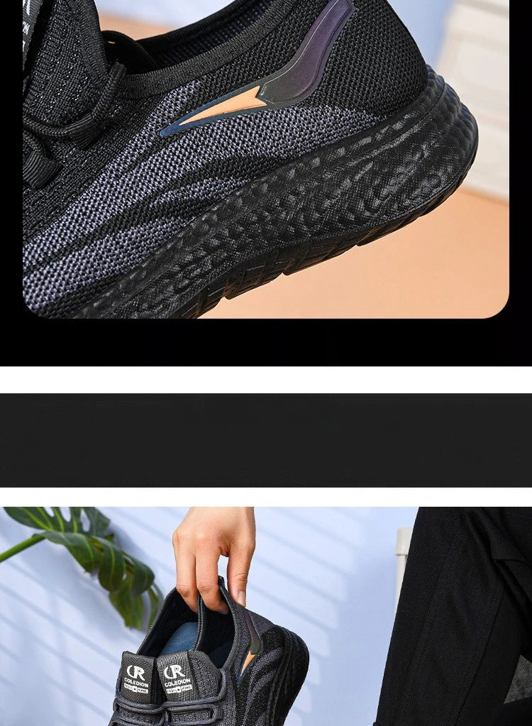 Frühling und Herbst Neue Sportschuhe Herren Geruchshemmend Atmungsaktiv Arbeit Nicht Müde Füße Weich Besohlte Sport- und Freizeitschuhe Kokosschuhe