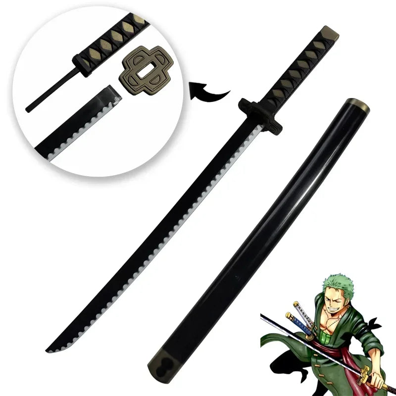 72cm Zoro Katana Samuraischwert Japan Anime Cosplay Katanas Yubashiri Kitetsu Shusui Wado Ichimonji PU Spielzeugschwerter
