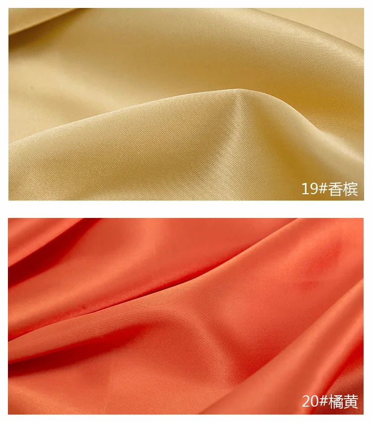 0.5m/1m/5m Satin Lining Fabric For Sewing Dress Lining,Pajamas,Decoration Cloth Tablecloth Decorative Fabric Handmade DIY Fabric