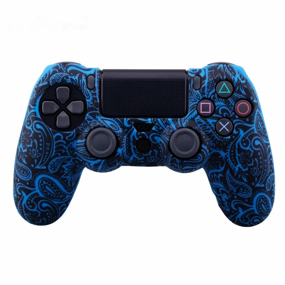 Coque de protection antidérapante en silicone souple pour manette SONY Playstation 4 PS4, compatible avec les gamepads PS4 Pro Slim