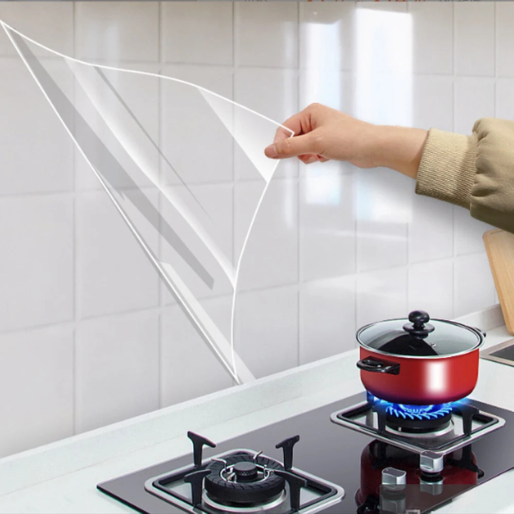 40cm Neue Küchen-Ölfeste Wandaufkleber Selbstklebend Schmutzabweisend Hochtemperatur-Küchenarbeitsplatten-Schutzfolie