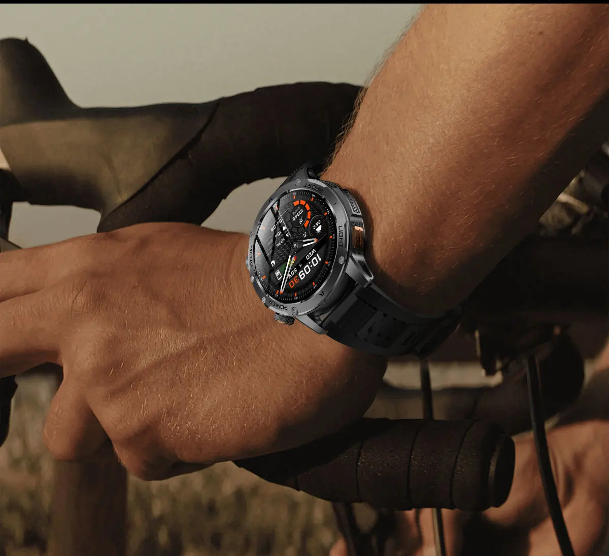 2025 New Military T-Rex 3 Ultra 1000mAh Battery Smart Watch 5ATM Waterproof Flashlight Heart Rate Sports tracker Smartwatch Men