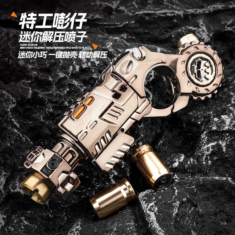 EDC Metall Multi Spielbarkeit Ratsche Flip Antistress Spielzeugpistole Auswurfschale Stressabbau Fidget Spinner Fidgeting Spielzeug Geschenke