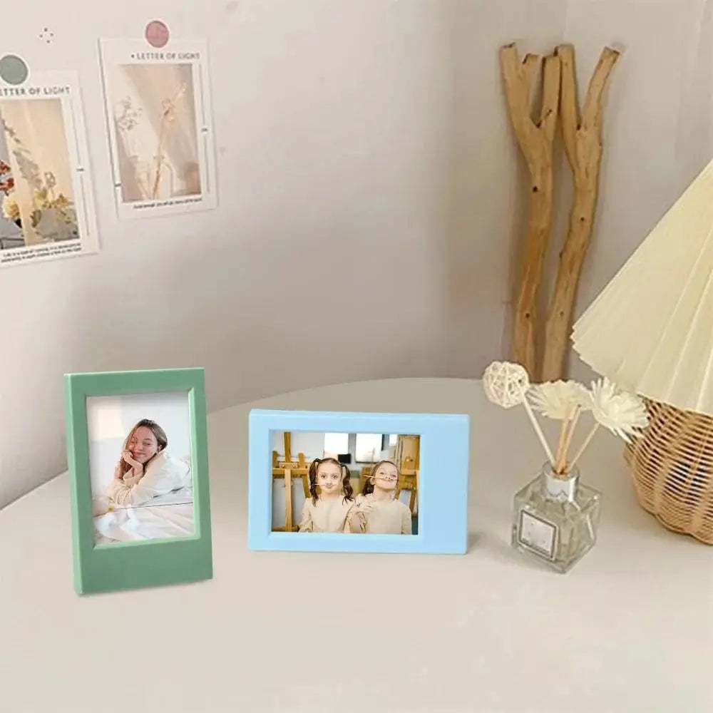 Fuji Instax mini 3 inch Photo Frame Art Photo Display Vertical Instant Film Camera Desktop Decor Colorful Picture Holder