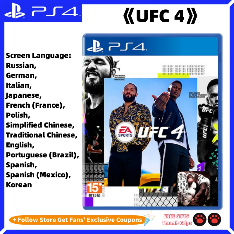 Sony PlayStation4 PS4 UFC 4 Brandneu Original Lizenziert PS4 Neues Spiel CD PS5 PlayStation 5 Spiel PlayStation 4 Spiele UFC 4