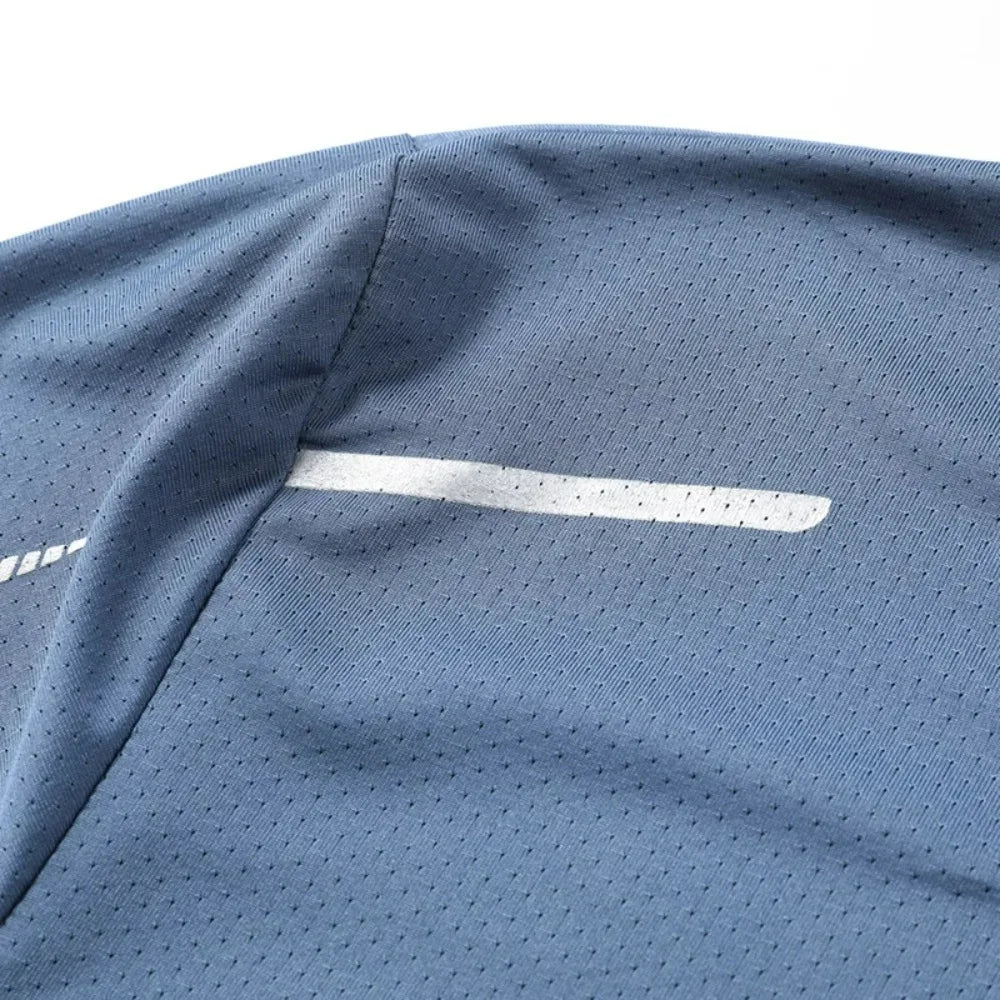 Herren Laufshirt schnelltrocknend, atmungsaktiv, für Wandern, Angeln, weich, elastisch, Outdoor-Sport-Kurzarmshirt Sommer