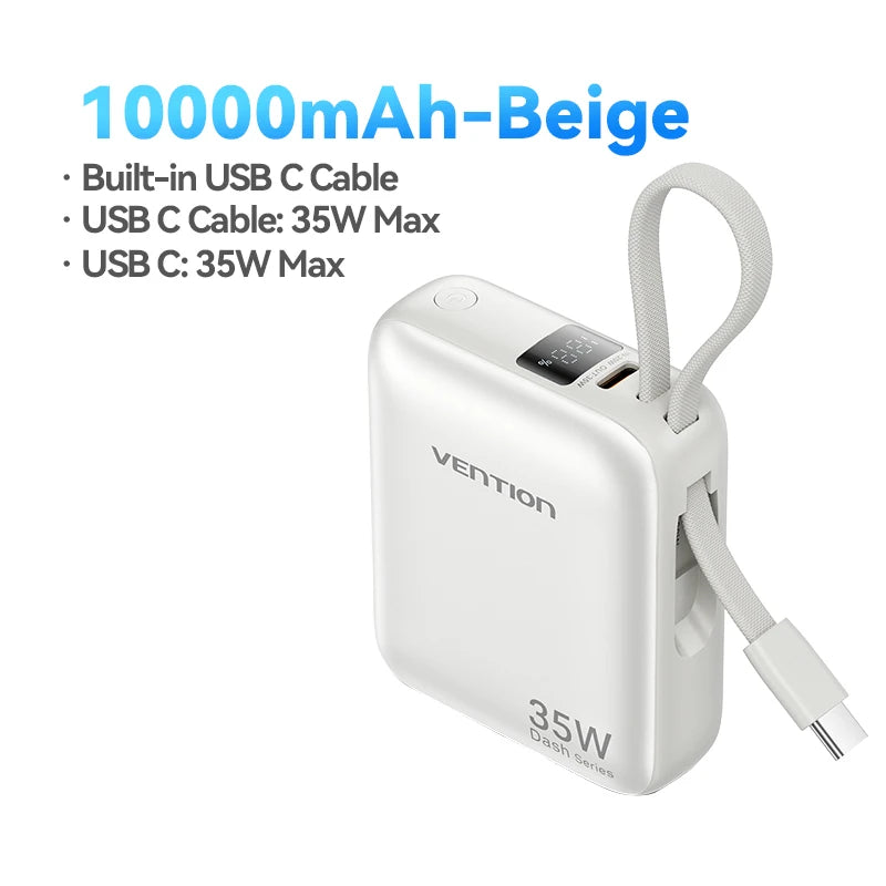 Vention CCC 10000mAh 35W Power Bank Schnelles Laden Tragbare Mini 3C PowerBank für iPhone 17 Xiaomi Externe Ersatzbatterie Ladegerät