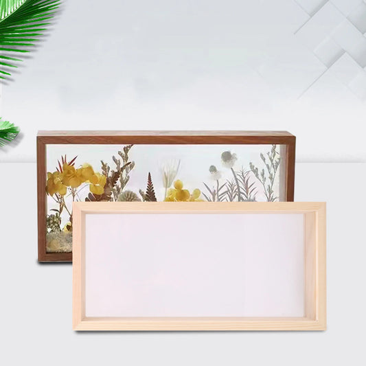 Shadow Box Frame Picture Frame for Dried Flowers Wooden Deep Dried Flower Display Frame for Memorabilia Award Photos Bouquet