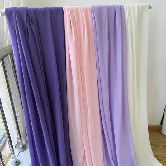 Chiffon fabric for dresses, dresses, skirts, shirts, clothing, decorations and DIY sewing projects, pink and purple