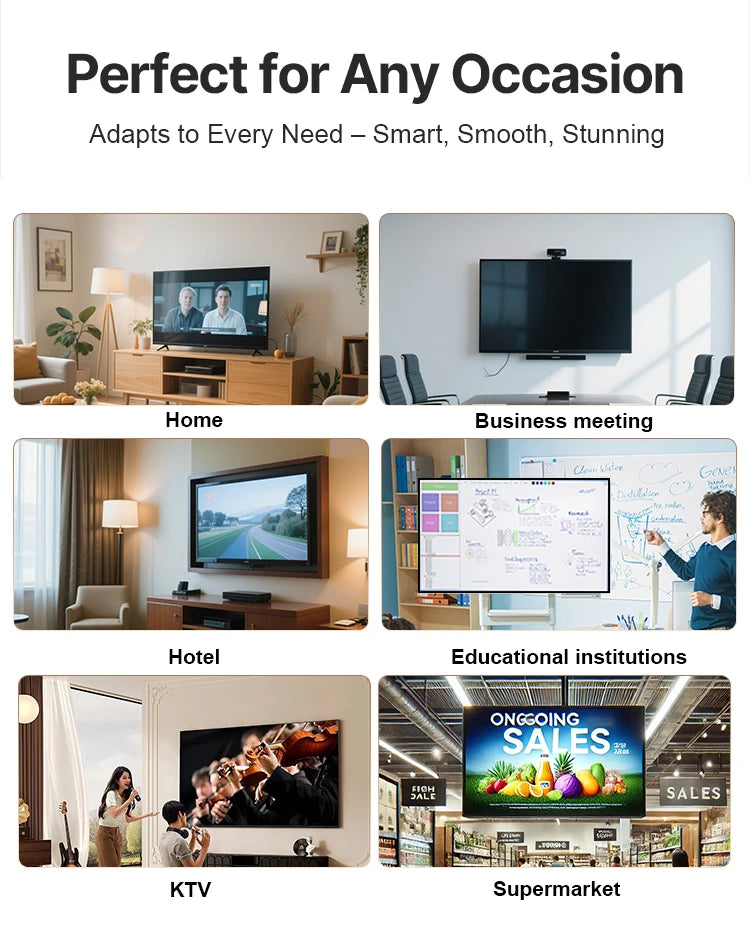 OEM 43/55/65/70 Zoll Android Smart TV - 4K UHD FHD Google TV für Hotelgewerbe, WiFi & HDMI