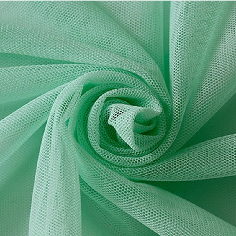 Tissu de Tulle à Mailles Douces Encrypté pour Coudre Décorations de Mariage Rideaux Moustiquaires Robe de Mariée Tissus de Couture DIY1m/5m/10m