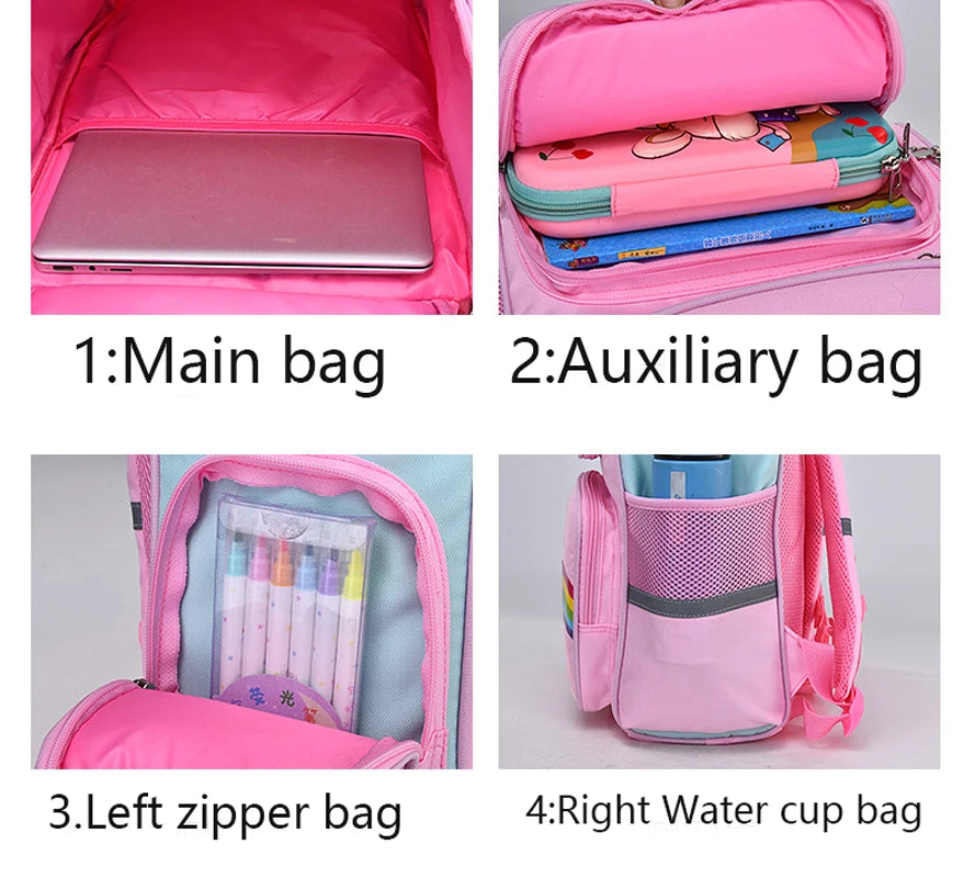Kinderrucksack für Mädchen Einhorn Kinderrucksack Regenbogenaugen Schultasche Teenager Mädchen Rucksack für Reisen Wasserdicht Mochilas