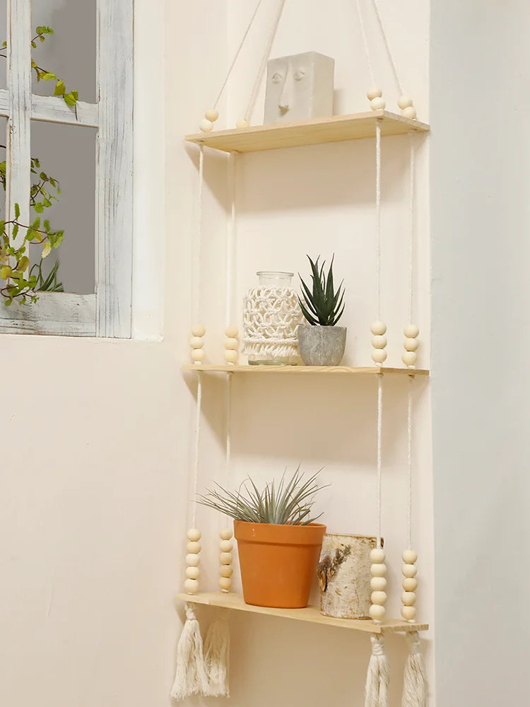 Hölzernes Aufbewahrungsregal Wandregale Pflanzen Wandregal Rustikale Holzregale Schlafzimmer Wohnzimmer Heimdekoration Geschenk