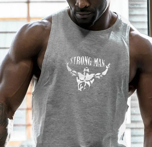 Débardeur de sport sans manches pour homme - Maillot de corps pour homme - Haut de sport pour homme - Vêtement de sport - Haut de sport stringer