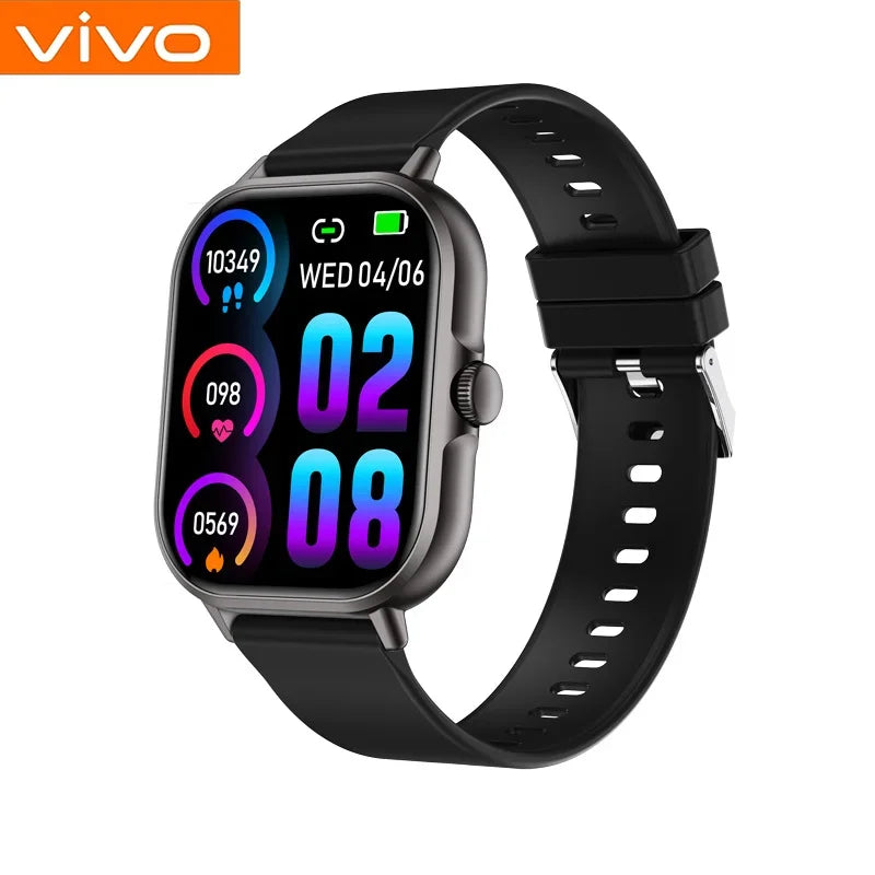 VIVO Smartwatch Android IOS Geschenk Bluetooth Anruf Smartwatch 2025 Touch-Zifferblatt Musik Fitness Tracker Sportuhren + Kopfhörer NEU