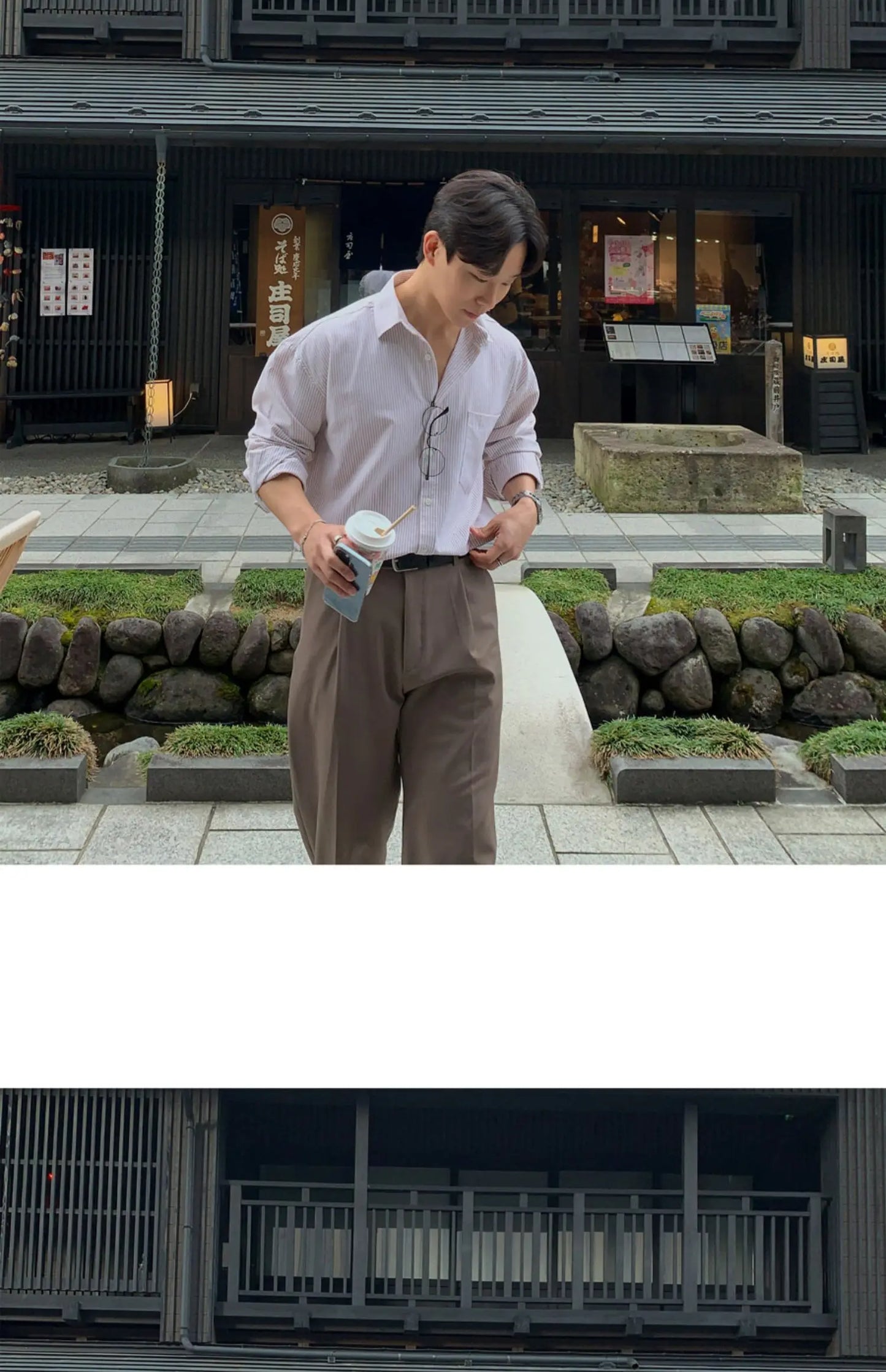 Chemise surdimensionnée rayée pour hommes, T-shirt à manches longues assorti pour le printemps et l'automne, Manteau de chemise coréen décontracté unisexe d'extérieur