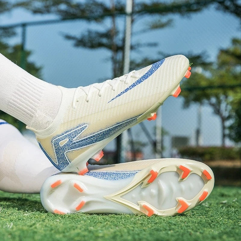 Nouvelles chaussures de football antidérapantes pour terrains de football, bottes d'entraînement, matchs, baskets unisexes de haute qualité pour adolescents, Chuteira De Campo