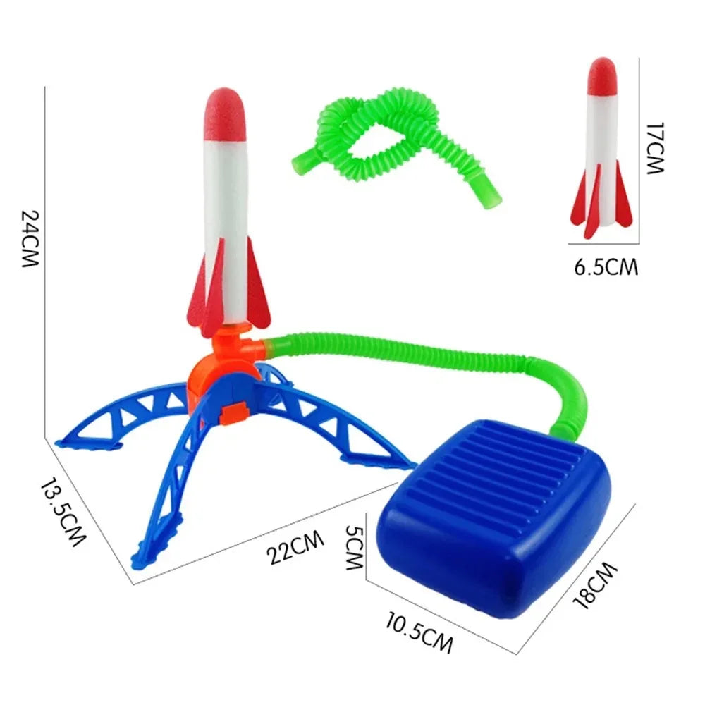 Fusée extérieure pour enfants, pompe à pied, costume de fusée planante à air comprimé, jeu de lanceur de fusée à air comprimé, cadeaux jouets pour enfants