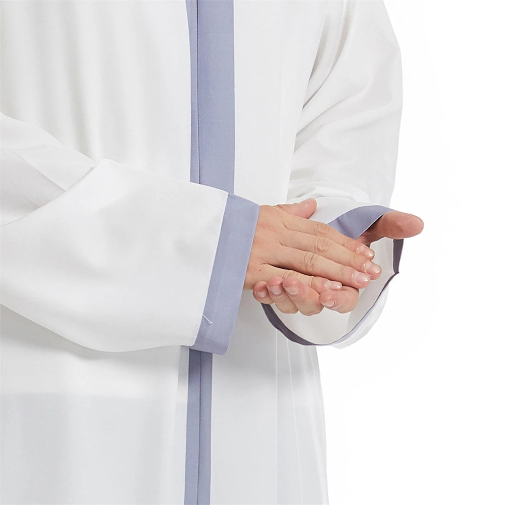 Islam Herren Kapuzen Maxikleid Jubba Thobe Saudi Arabisches Gewand Marokko Kaftan Dubai Türkei Abaya Muslimische Kleidung Ramadan Abayas Kleid