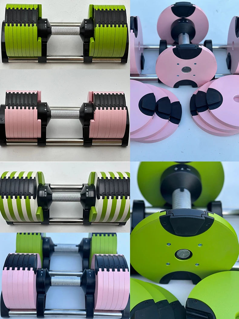 Ensemble d'haltères ronds ajustables, deuxième génération, augmentation de 2 kg, 24 kg, 36 kg, Fitness, Nouvelle mise à niveau