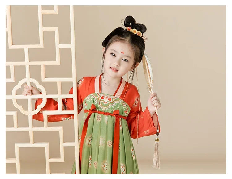 Robe chinoise Hanfu moderne pour fille, tenue d'Halloween de fée, Vêtements pour enfants, Vestidos, Costume traditionnel de Cosplay, Robes pour filles