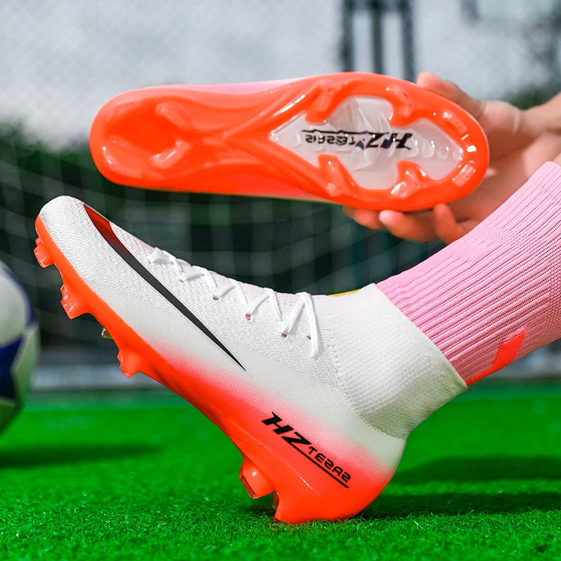 Neue hochwertige Herren Fußballschuhe TF/FG Trainingsfußballschuhe Ultraleichte rutschfeste Turf-Fußballschuhe Chuteira Campo