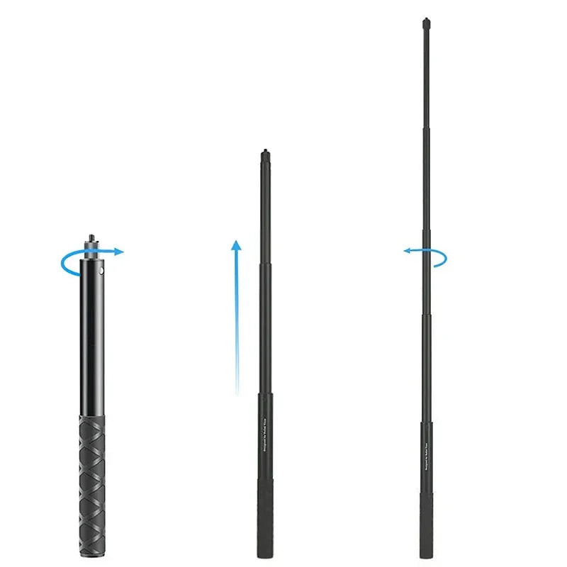Poignée de bundle perche à selfie pour Insta360 X4 X3 X2 GoPro 12 11 10 9 DJI Action 4 3 SJCAM Camera Bullet Time Perche à selfie invisible